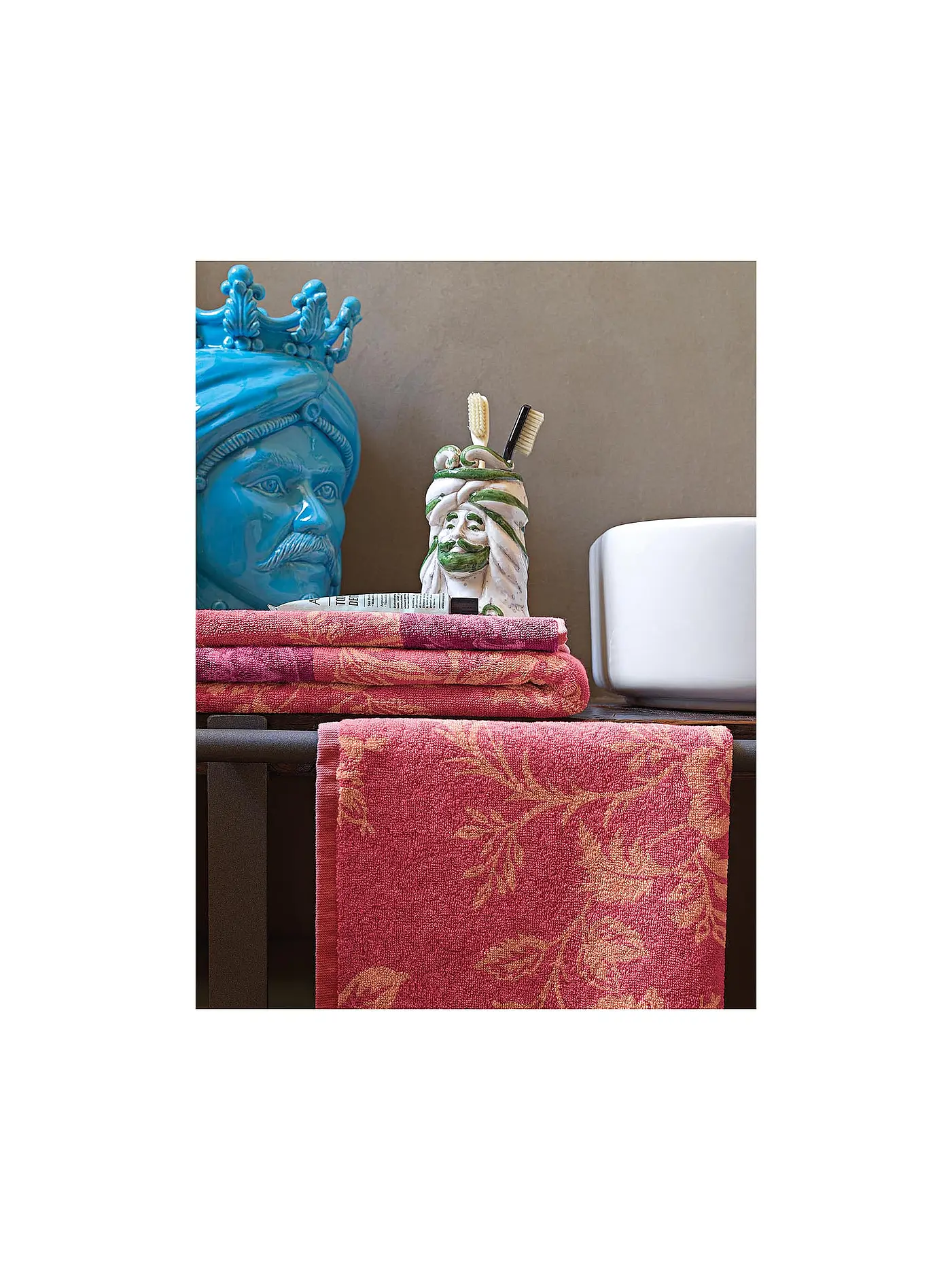 BASSETTI | Handtuch 50x100cm AGRIGENTO Coralle | 